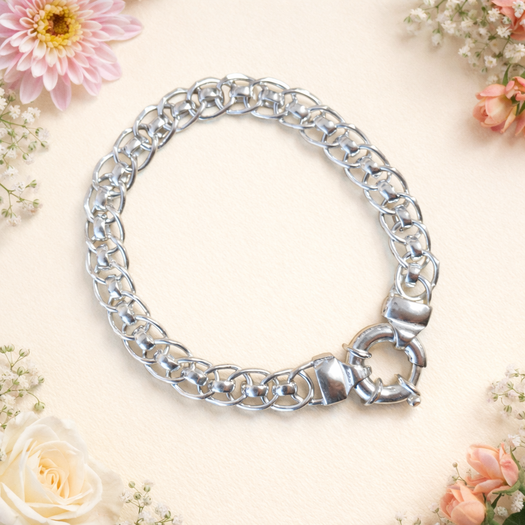925 Sterling Silver Rollerball Bracelet