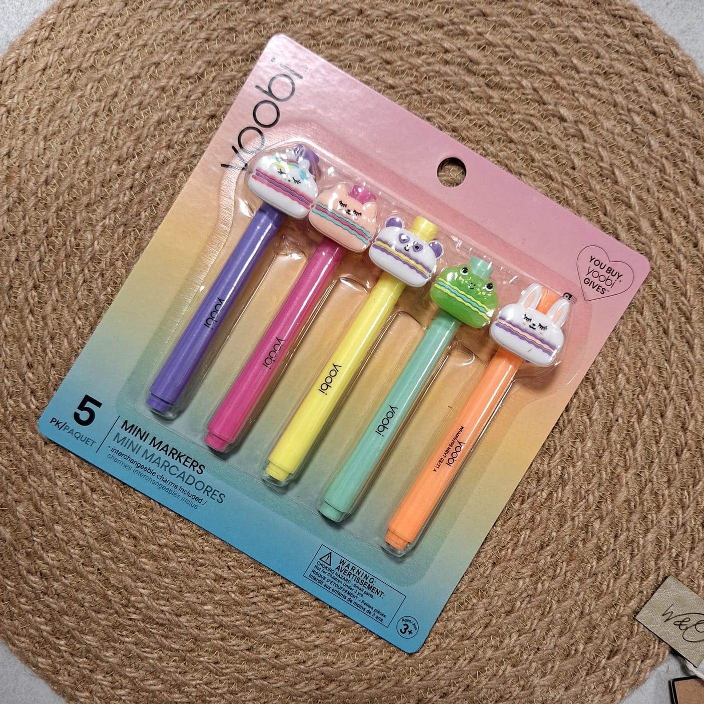 Yoobi 5-Piece Mini Markers Pack