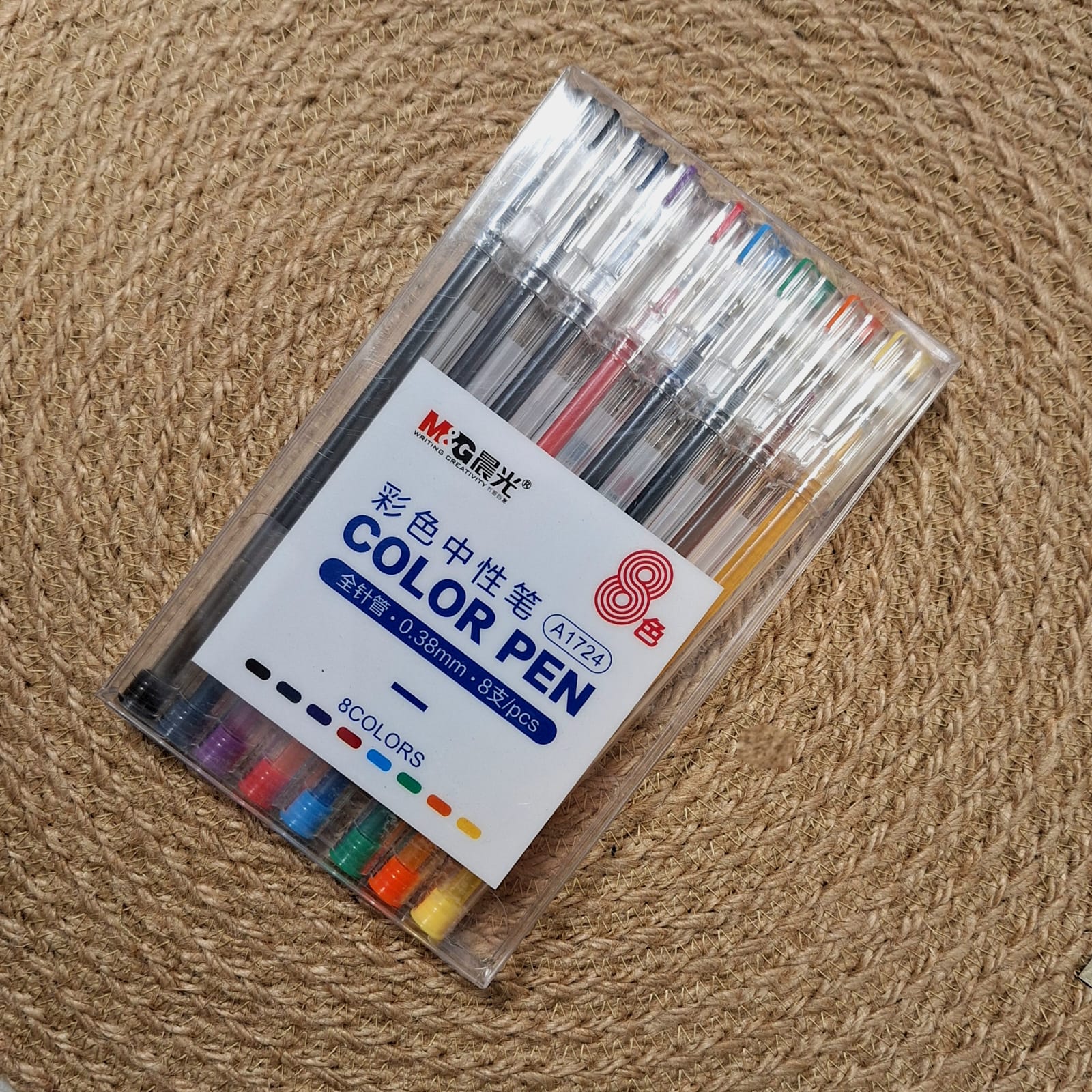 M&G 8-Piece 0.38mm Colour Pen Set