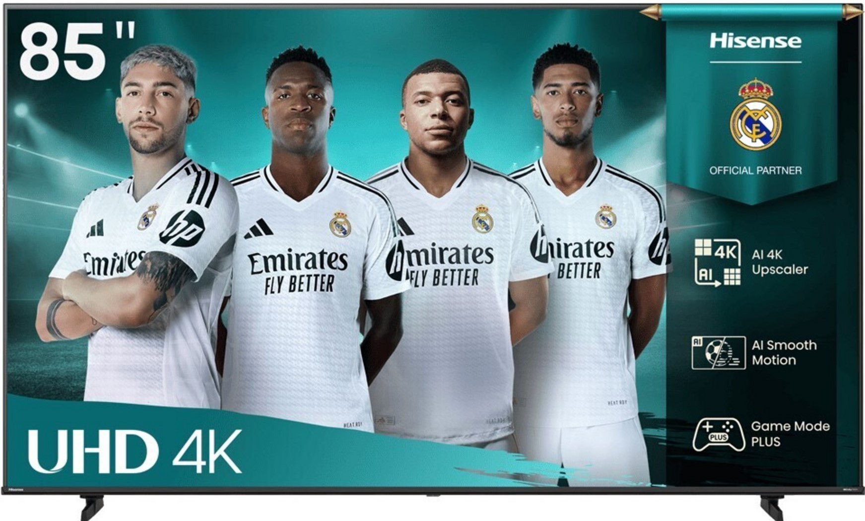 Hisense 85 Inch 4K UHD VIDAA Smart LED TV