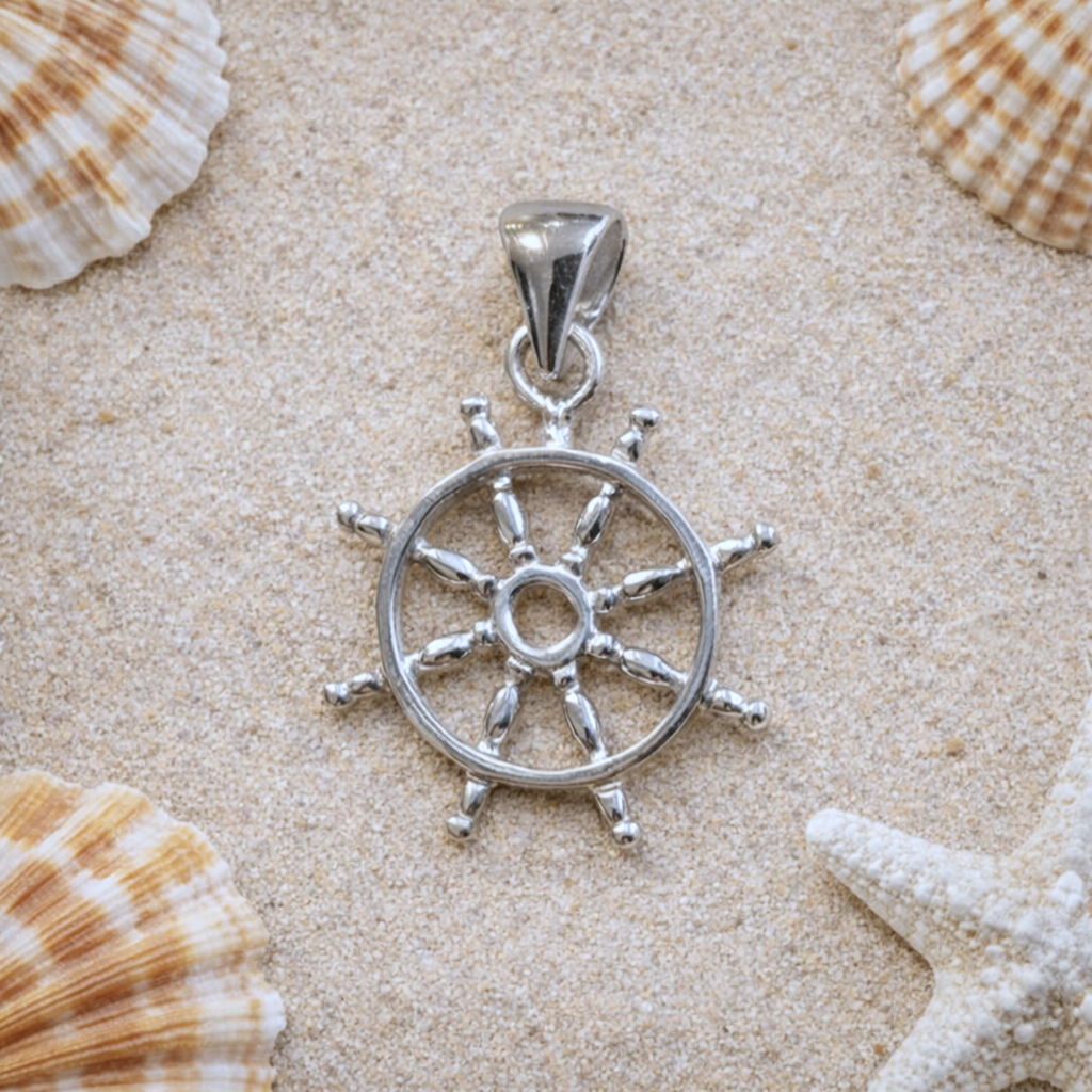 Sterling Silver Helm Pendant