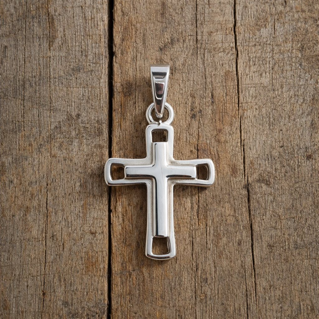 925 Sterling Silver 1.5cm Cross Pendant