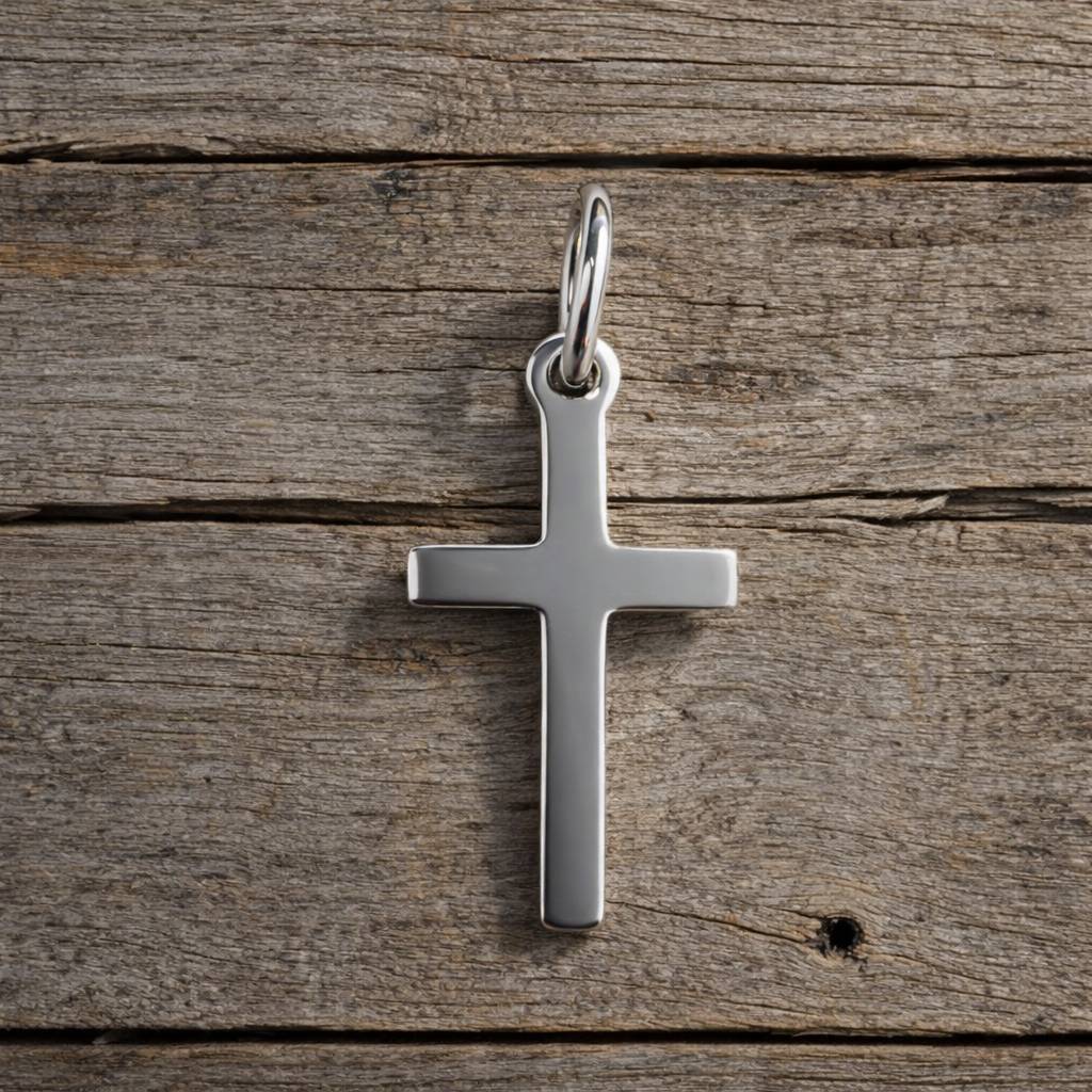 925 Sterling Silver 1.9cm Cross Pendant