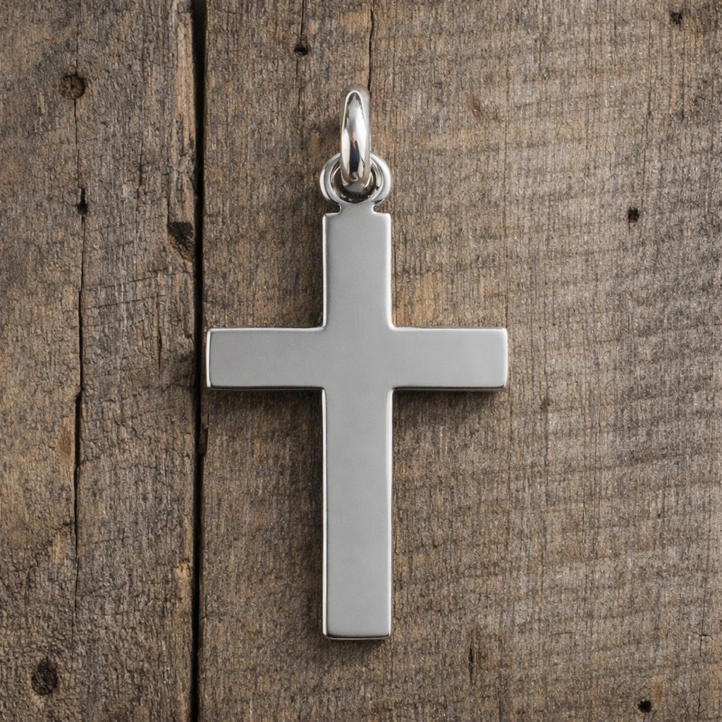 925 Sterling Silver 2.4cm Cross Pendant