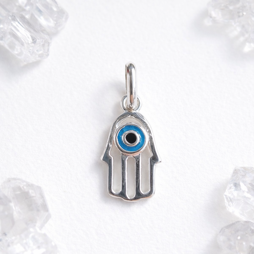 925 Sterling Silver Hamsa Hand Charm
