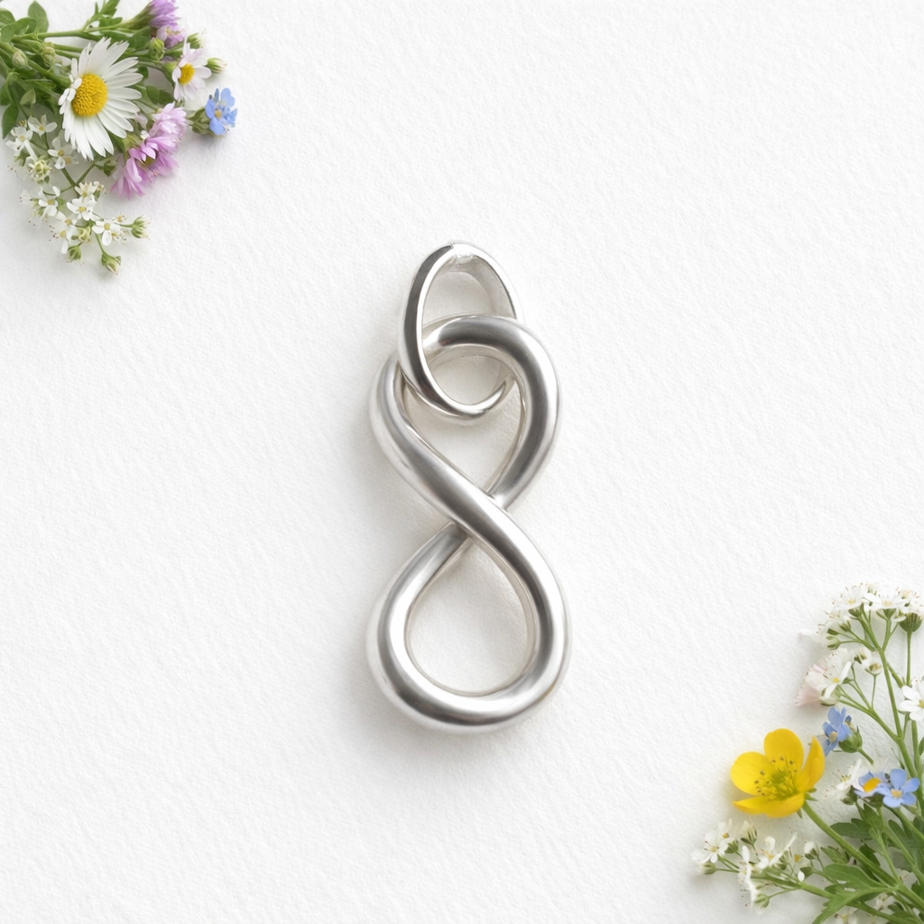925 Sterling Silver Infinity Pendant