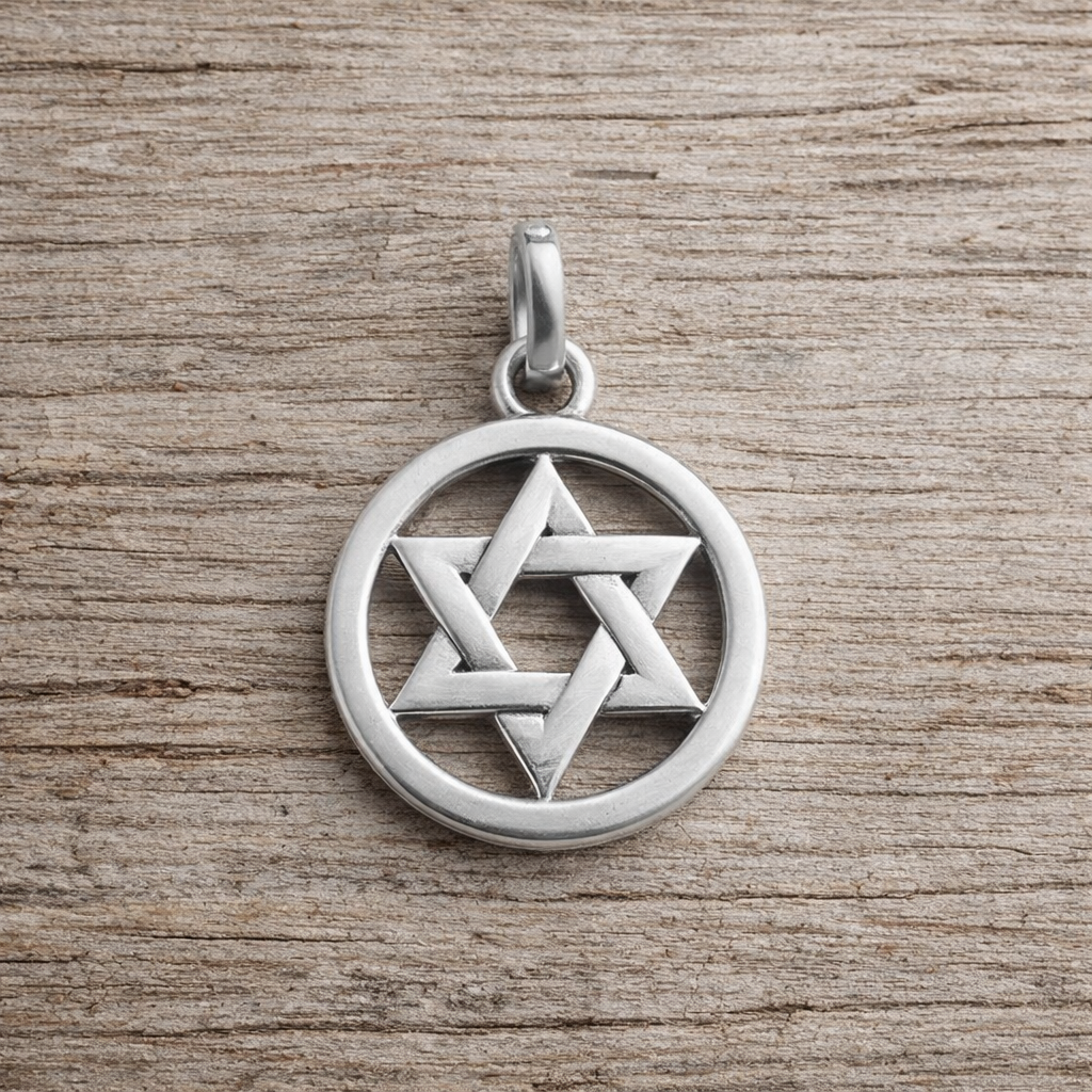 925 Sterling Silver Star of David Pendant