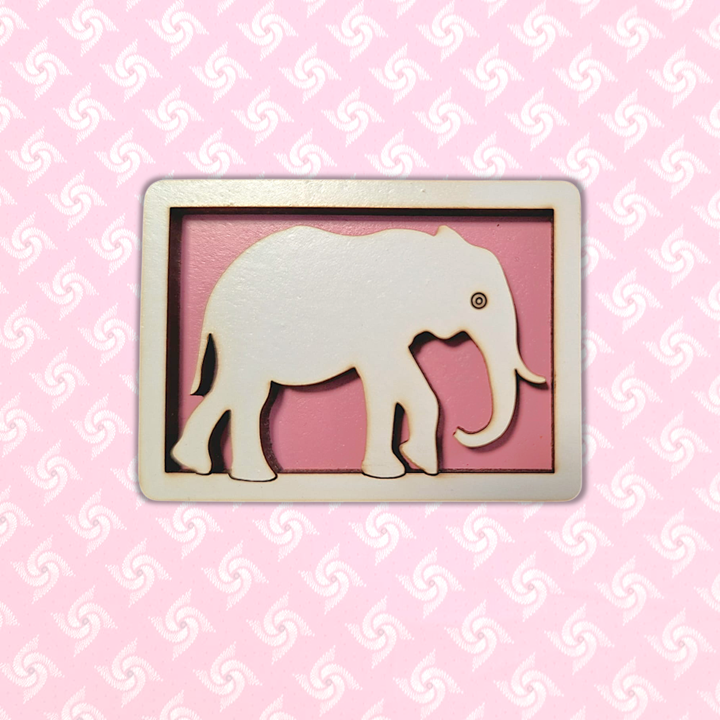 Magnet - Elephant Pink