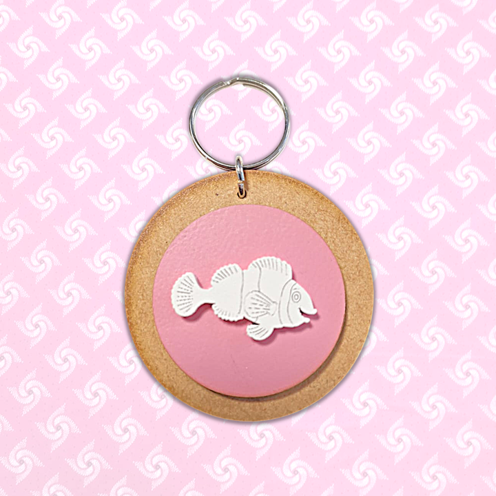 Keyring - Fish Pink