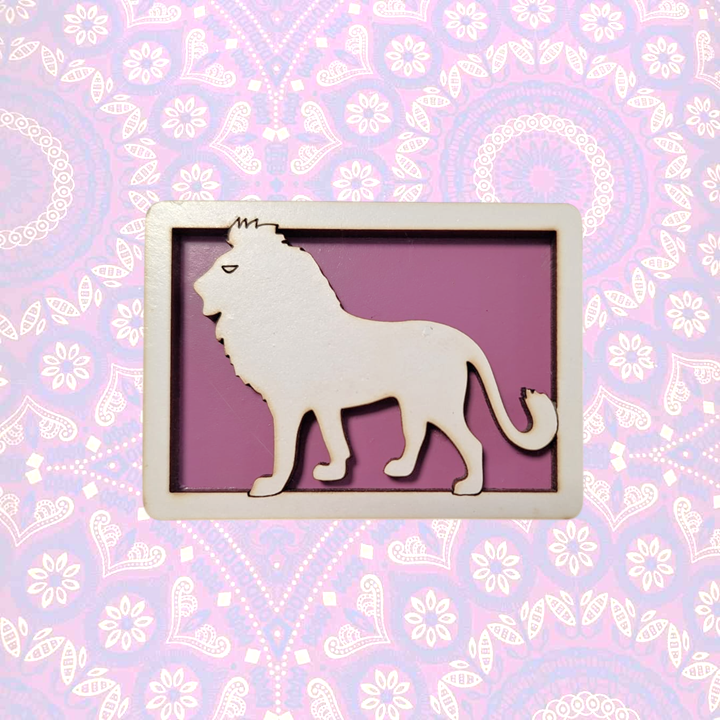 Magnet - Lion Purple