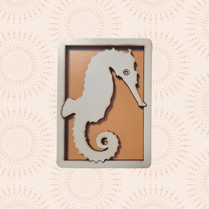 Magnet - Seahorse Orange
