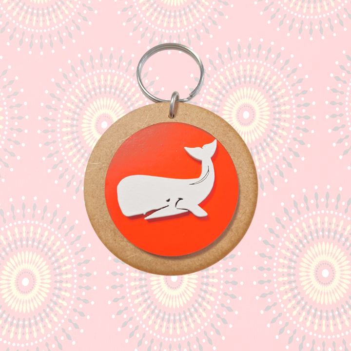 Keyring - Whale Red