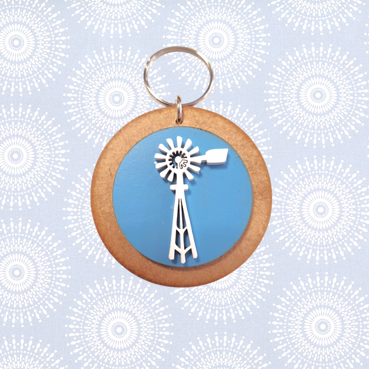 Keyring - Windmill Blue