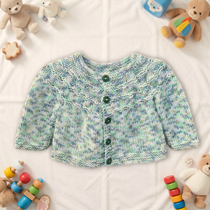 Knitted Baby Jersey - Green