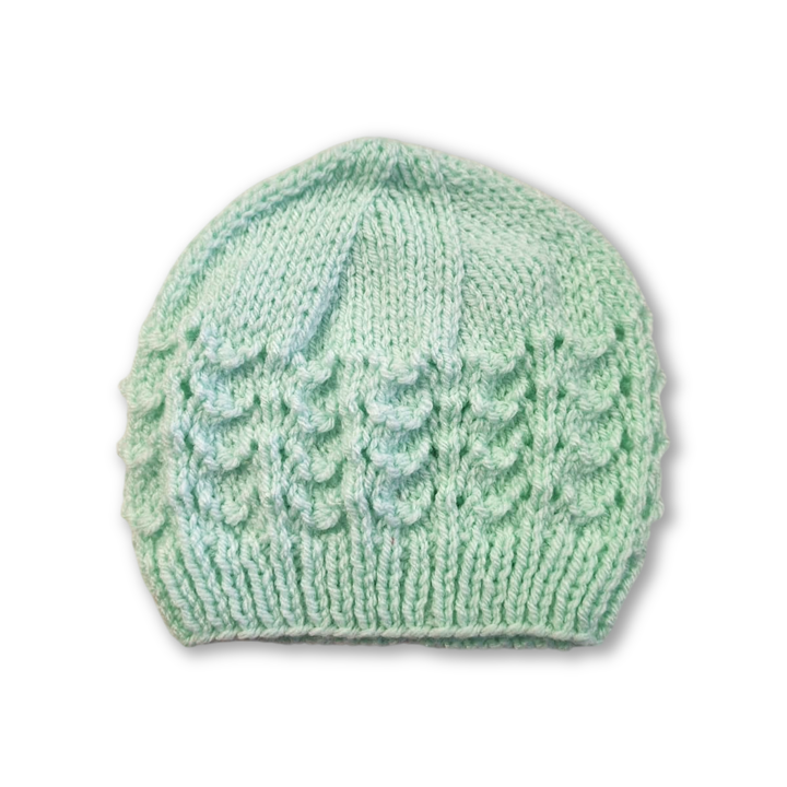 Knitted Baby Beanie - Green