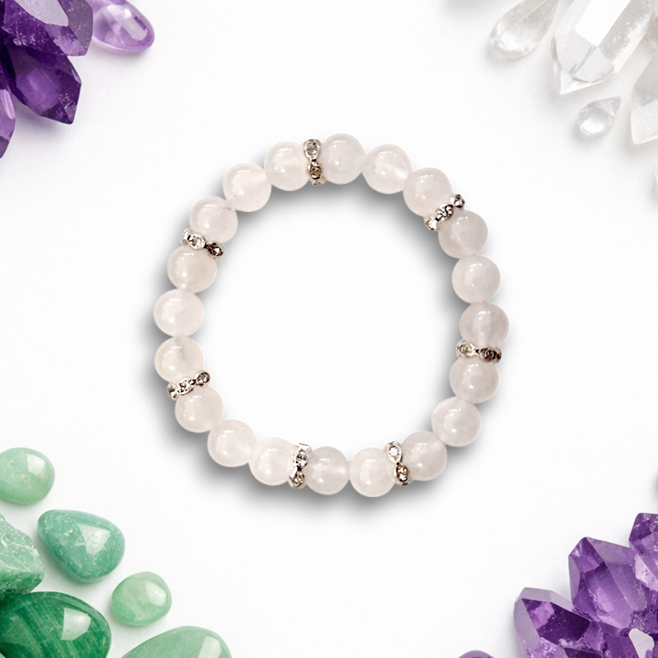 Crystal Bracelet - White Jade