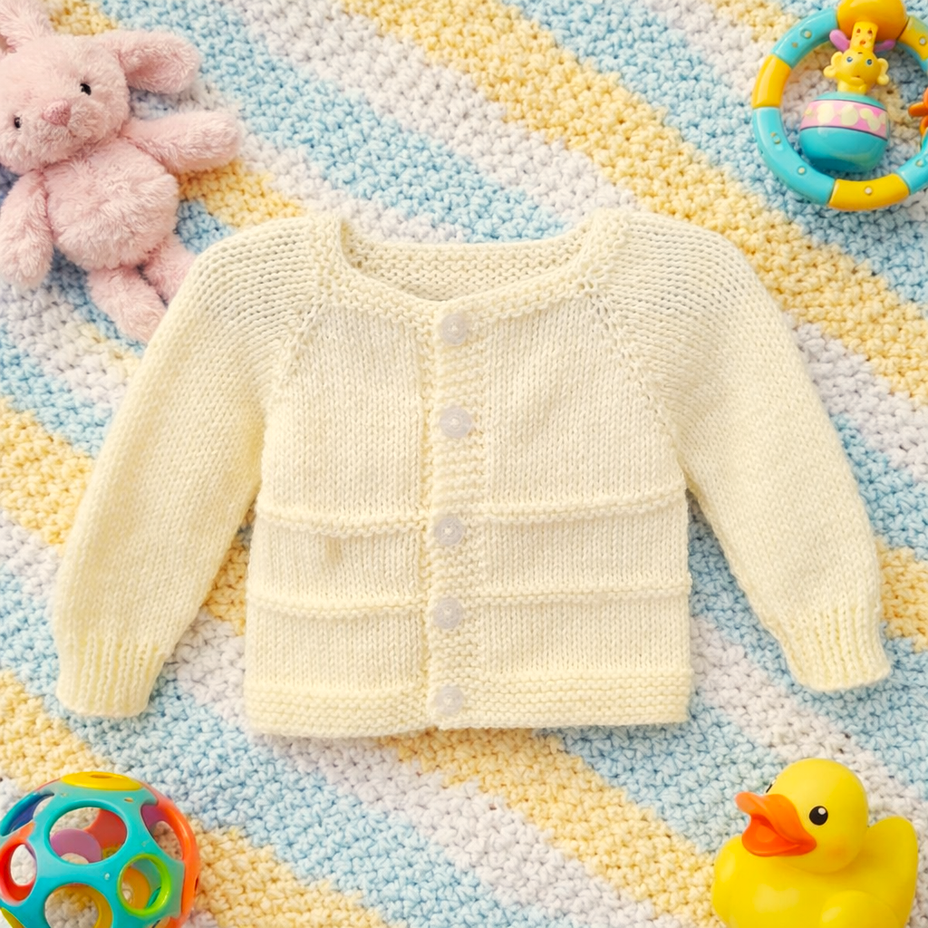 Knitted Baby Jersey - Yellow