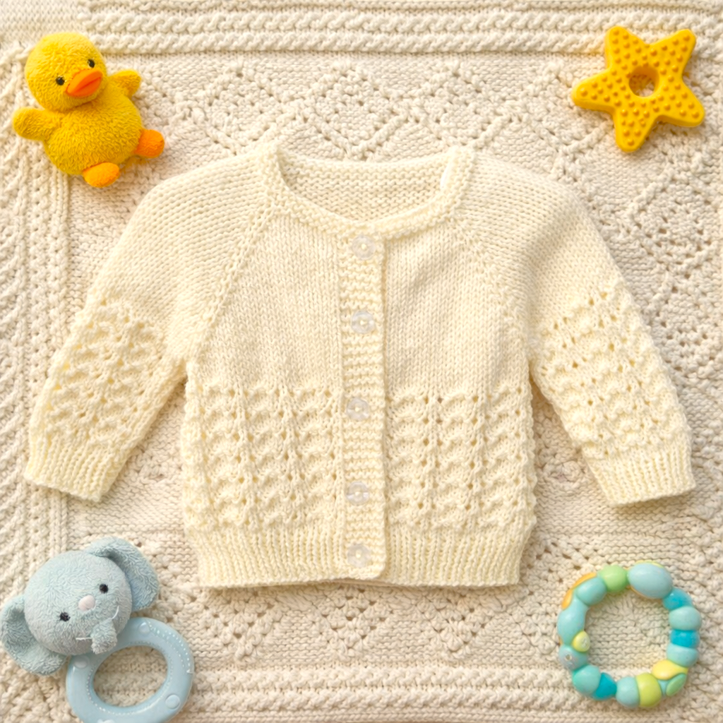 Knitted Baby Jersey - Yellow