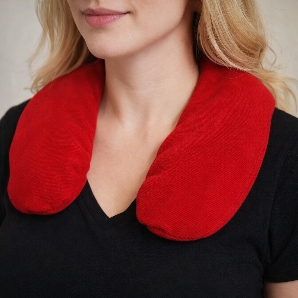 Red Microwaveable Wheat Neck Warm Bag