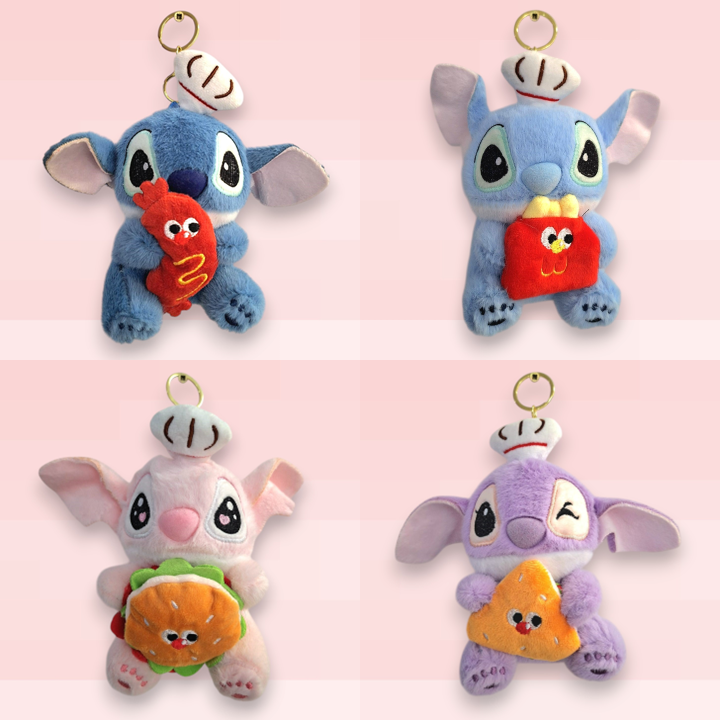 Stitch Style Plush Chef Keyring