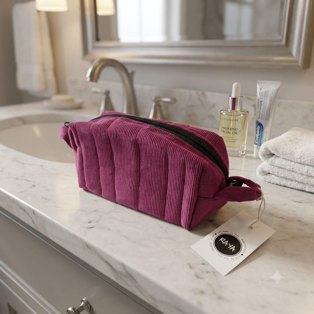 Small Cosmetic Bag by Raya - Purple