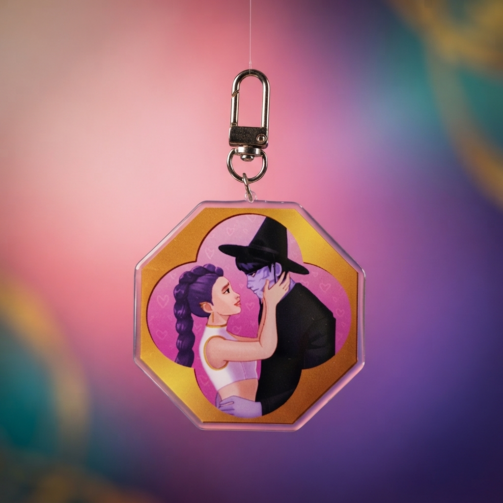 K-pop Demon Hunters Keyring - Rumi and Jinu
