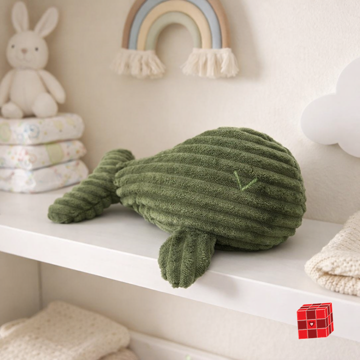 Small Green Whale Plushie