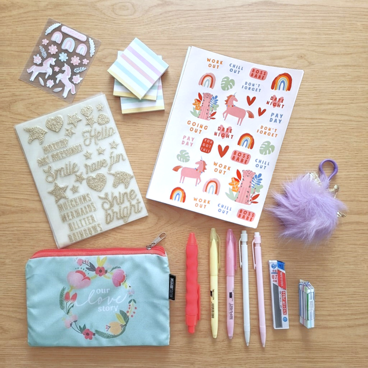 Unicorn Dream Stationery Set - Mint Green
