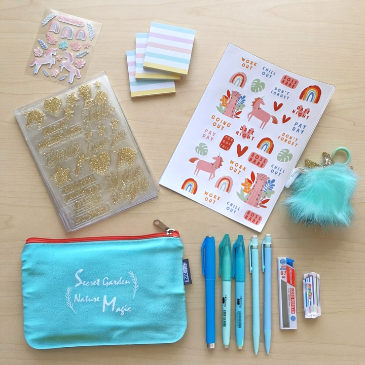 Unicorn Dream Stationery Set - Turquoise