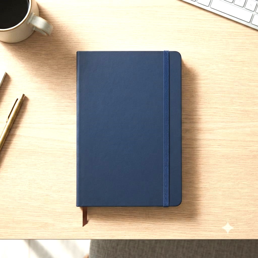 Navy Lined Notebook