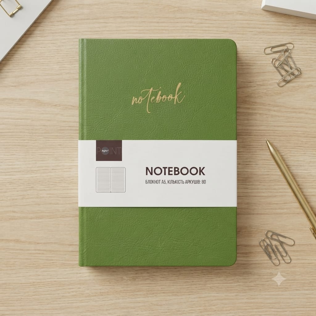 Green Point Lined Notebook