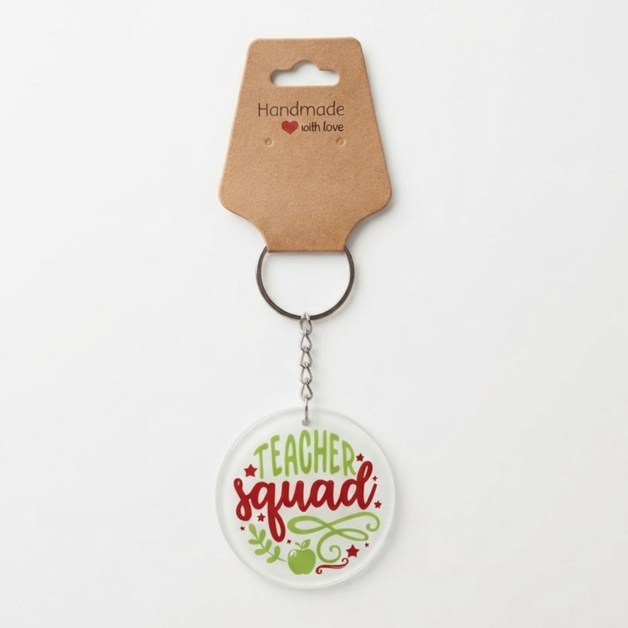 Teacher Squad Perspex Keyring