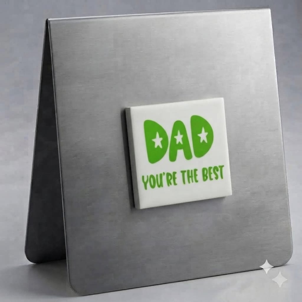 DAD You're the Best  Magnet (Green on White)