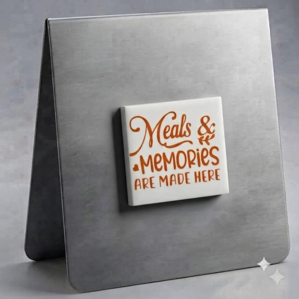 Meals & Memories Magnet (Orange on White)