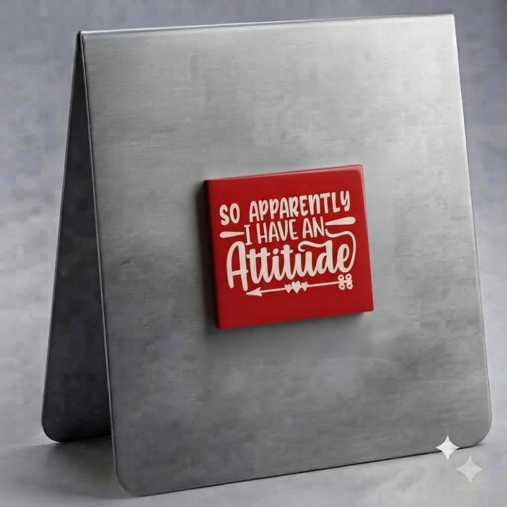 So apparently I have an Attitude (White on Red)