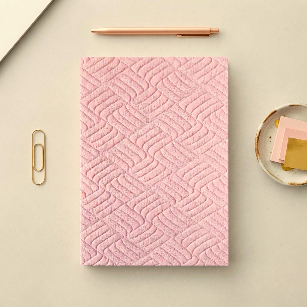 Pink Textured Notebook