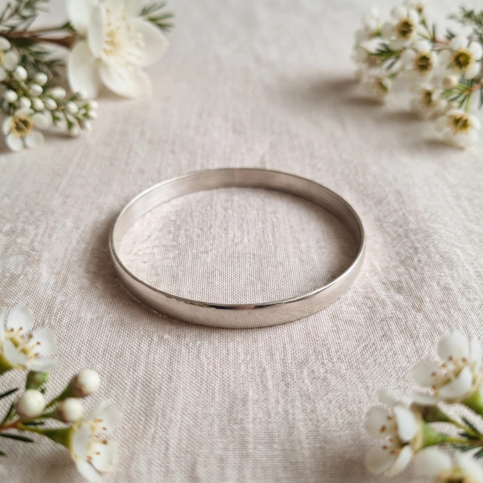 8mm Stainless Steel Bangle (70mm)