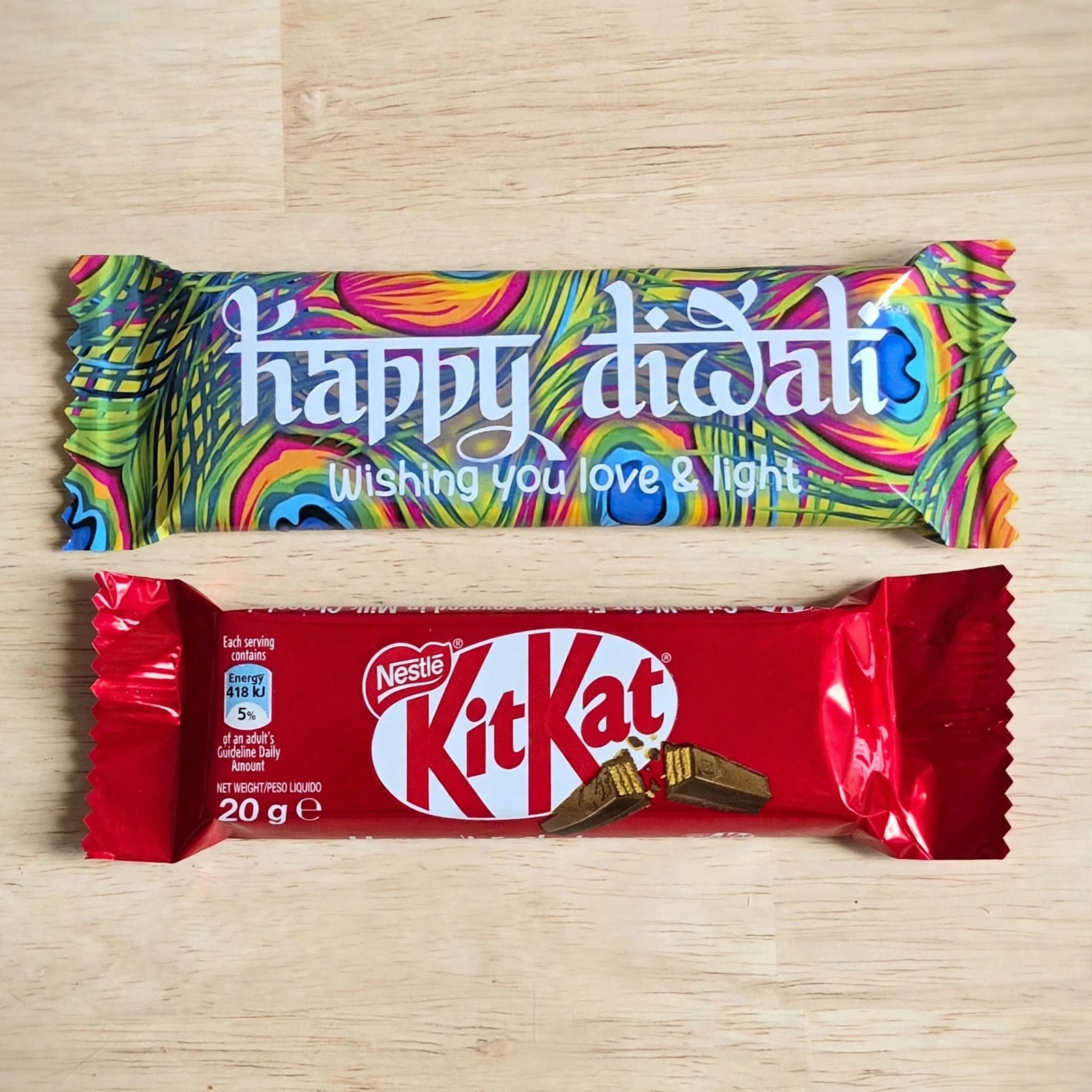 Happy Diwali Two-finger KitKat Chocolate (B)