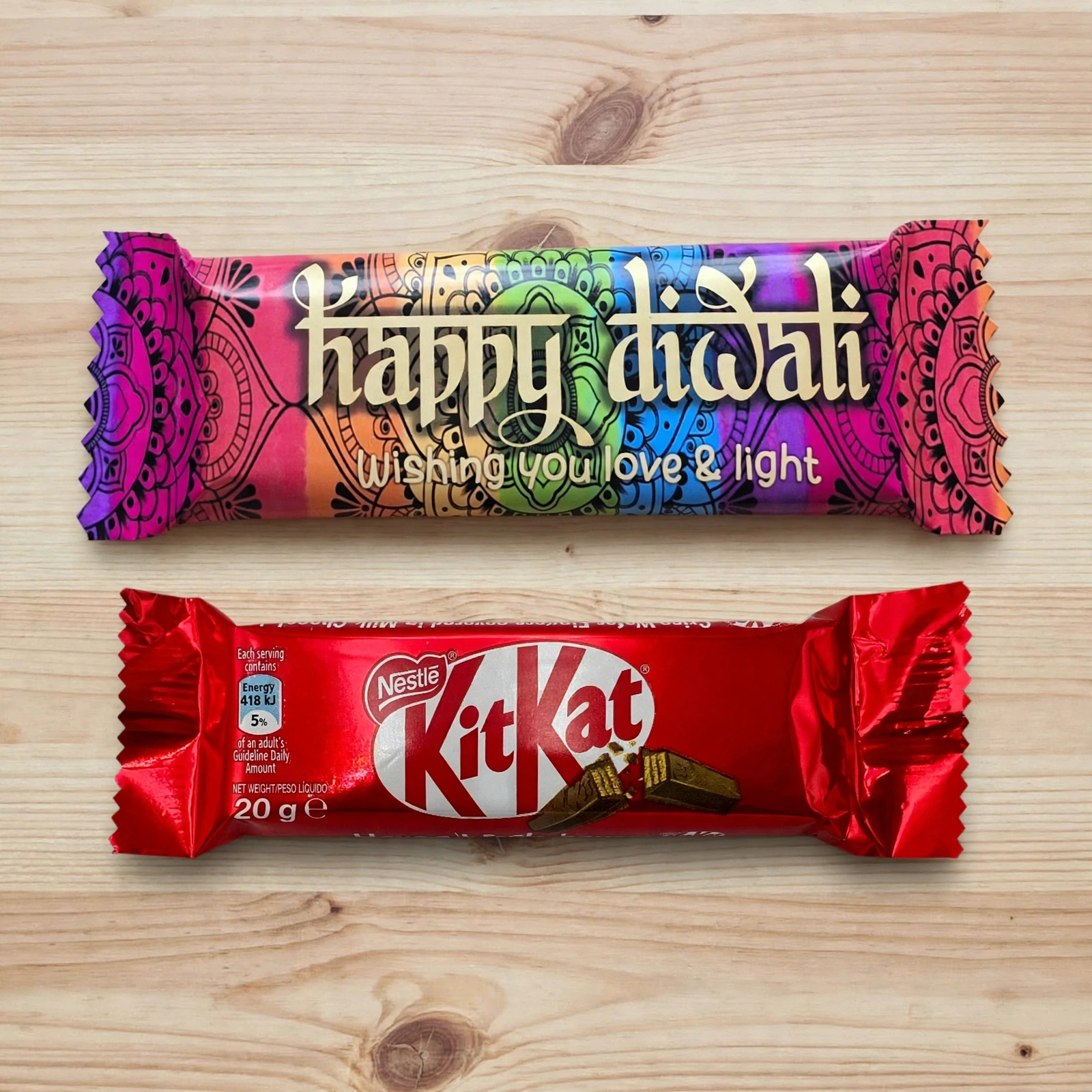 Happy Diwali Two-finger KitKat Chocolate (C)