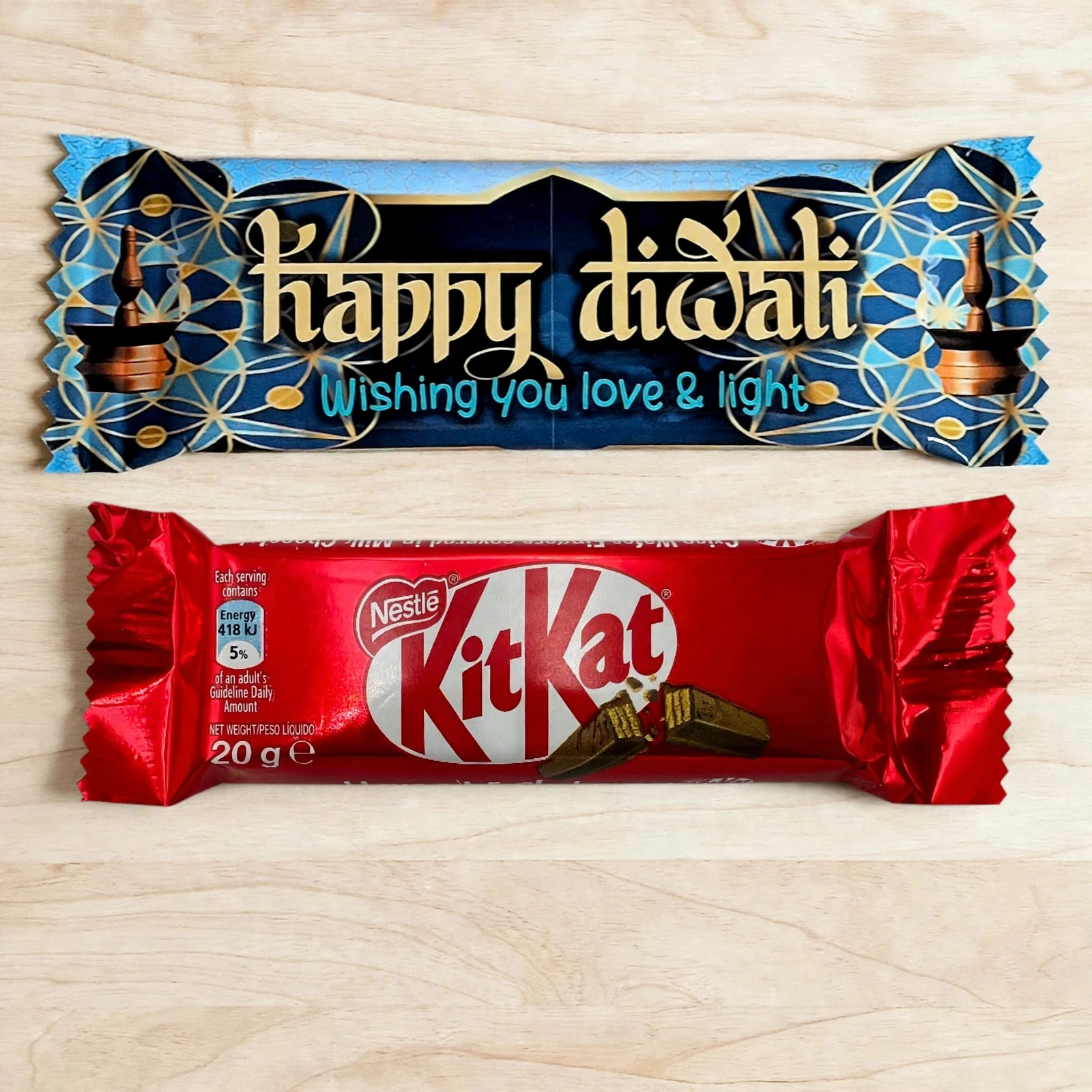 Happy Diwali Two-finger KitKat Chocolate (D)